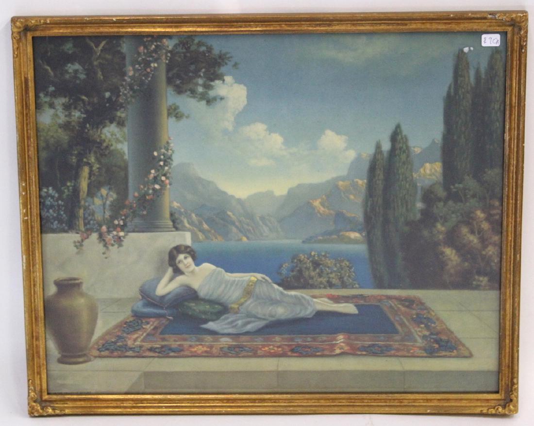 Maxfield Parrish Type Art Deco Print (1 of 3)