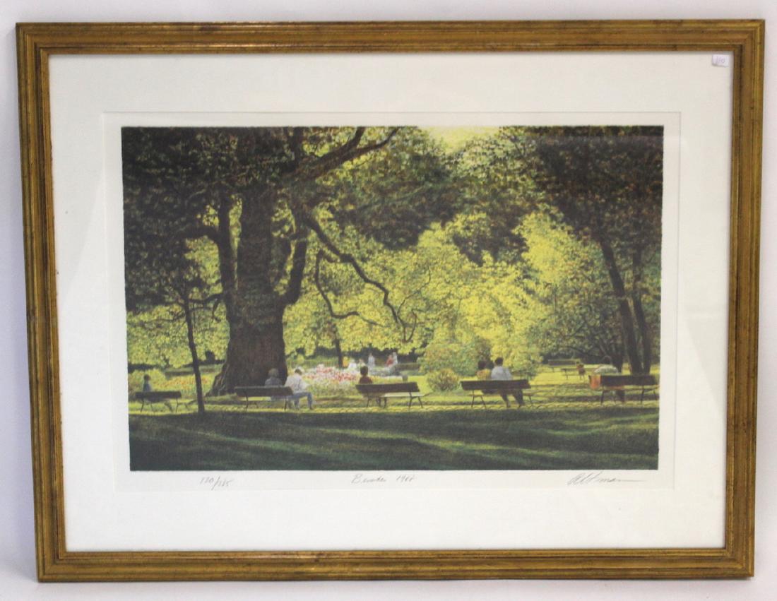 Altman. Ltd. Ed. Litho. "Benches" (1 of 4)