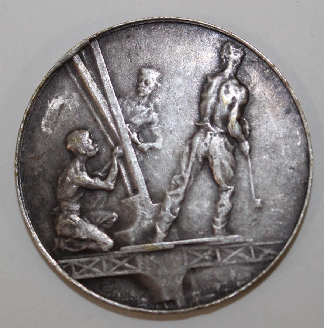 Eiffel Tower Sterling Silver Medallion (1 of 2)