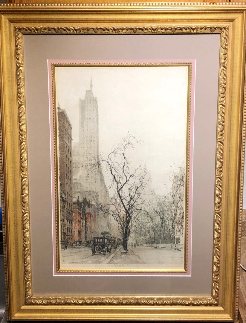 Luigi Kasimir; Etching and Aquatint - Fifth Avenue (1 of 4)