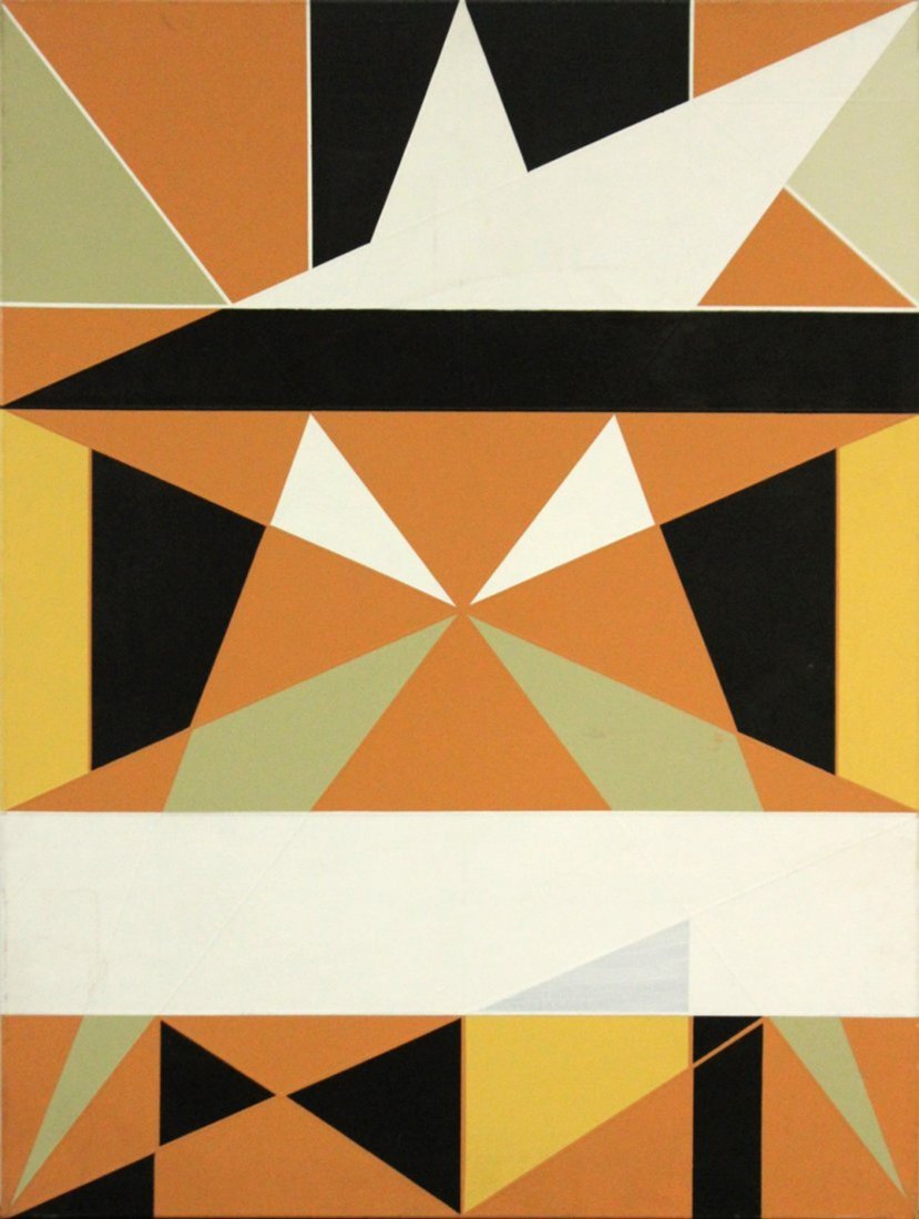 Balcomb Greene(attributed to); 20thC. Oil Abstract (1 of 3)