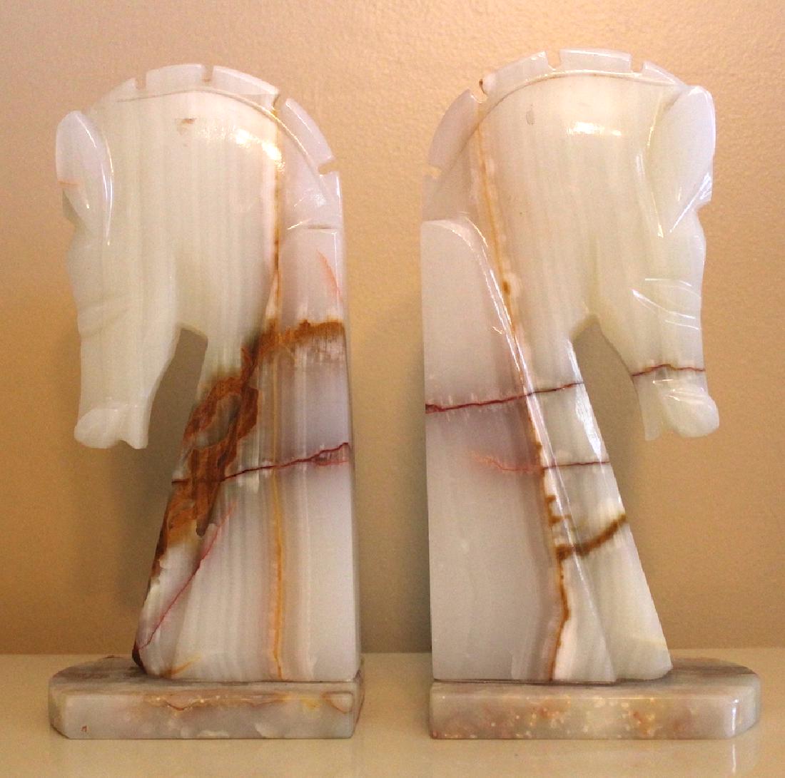 Pr. Onyx Horse Bookends.(2) (1 of 1)