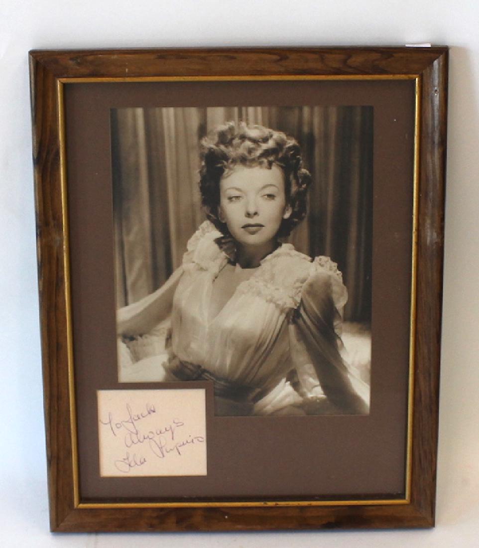 Ida Lupino Photograph with Cut Autograph (1 of 2)