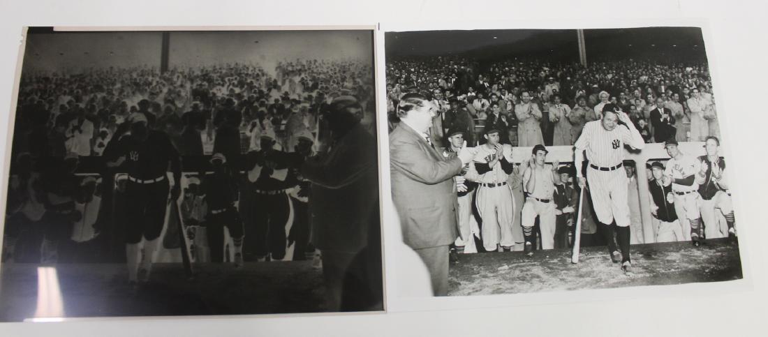 Negative. Babe Ruth Acknowledges the Crowd: With a photograph printed from the negative 8 x 10