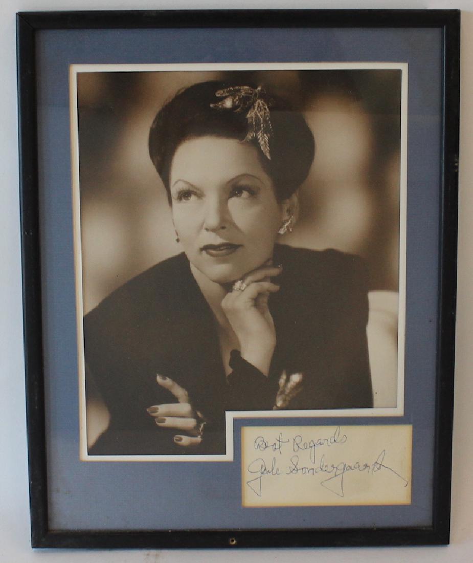 Gale Sondergaard Photograph & Cut Signature (1 of 2)