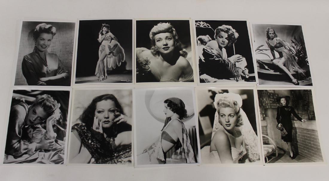 Glamour Hollywood Photographs (16): Inludes Lana Turner, Rita Hayworth, Ann Sothern, Barbara Stanwyck and ohers. Some cardboard stock. Sixteen in the lot 8x10