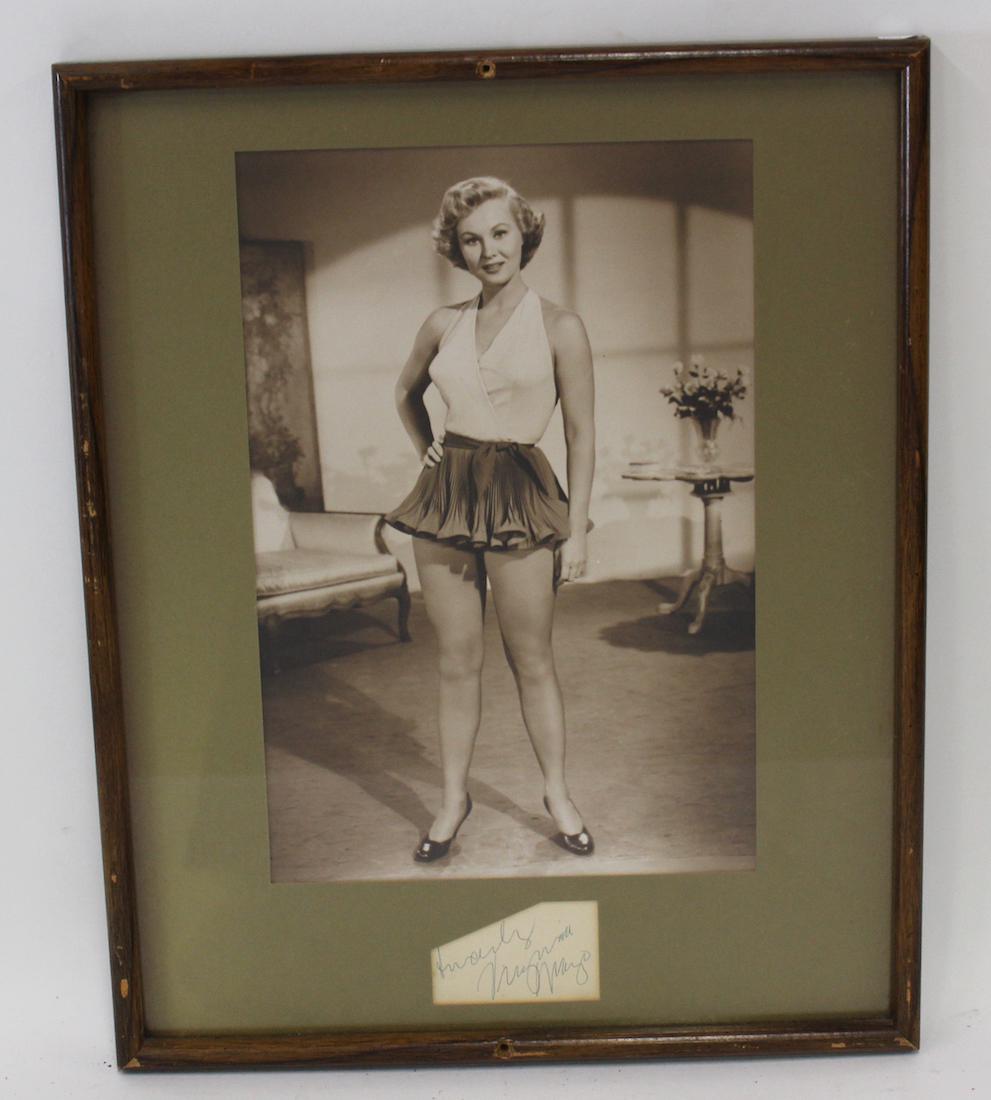 Virginia Mayo Glamour Photo with Signature: 15 x 10