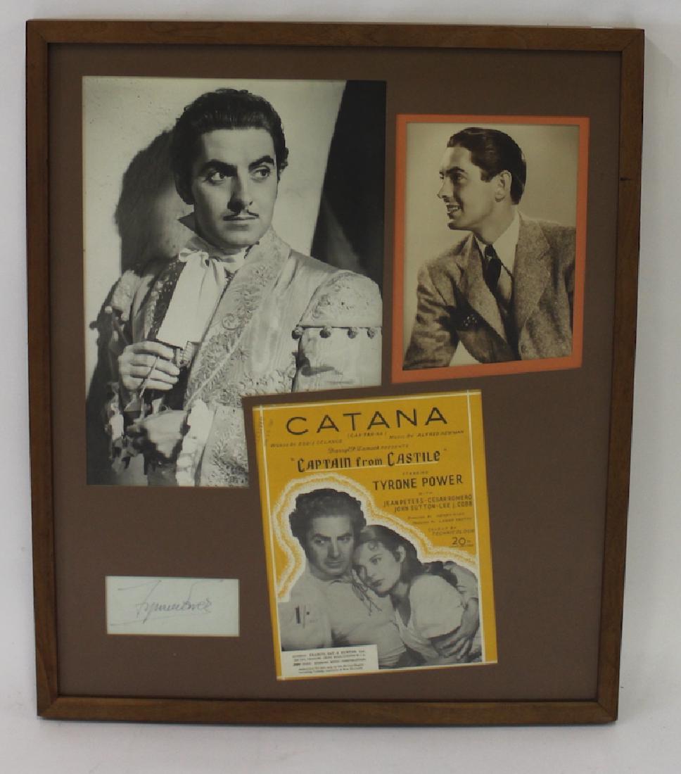 Tyrone Power Assemblage inc. Autograph (1 of 2)