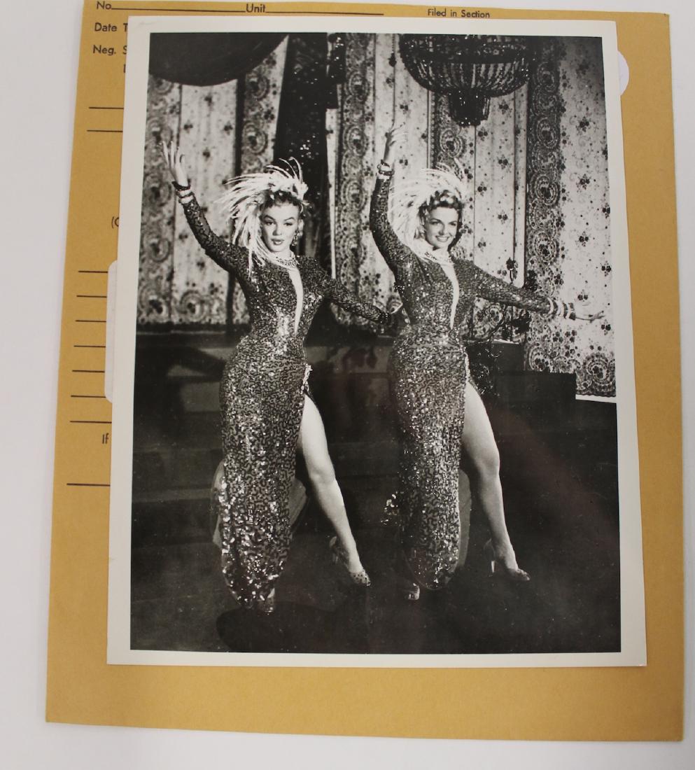 Marilyn Monroe Photgraph and Negative: With Jane Russell in Gentlemen Prefer Blondes. Lot includes one negative 7x9, negative 8x10.