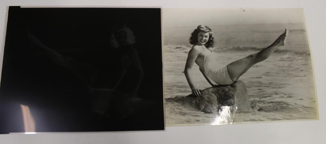 Vintage Esther Williams Movie Still: MGM. Backstamp for International News. Lot is accompanied by negative for same. 8 x 10