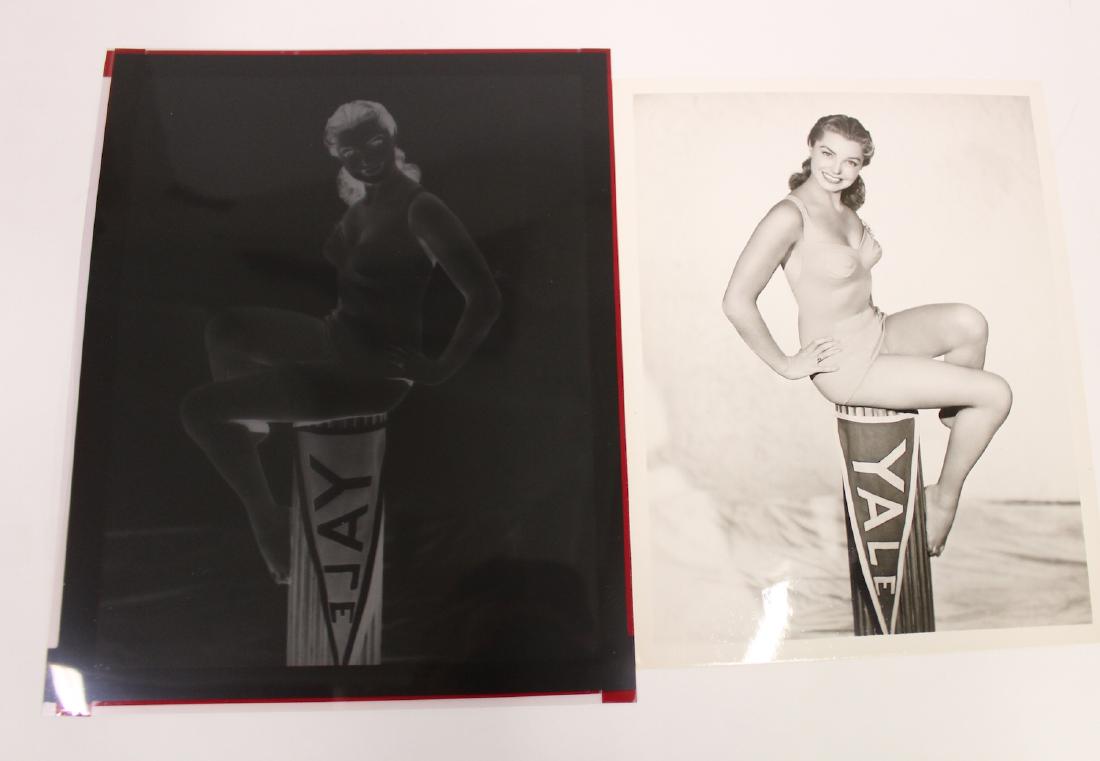 Vintage Esther Williams Pin-Up with Yale Flag (1 of 2)
