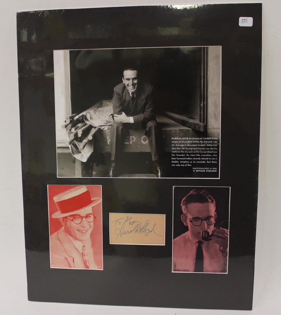 Edward Steichen Harold Lloyd Photo & Autograph (1 of 2)