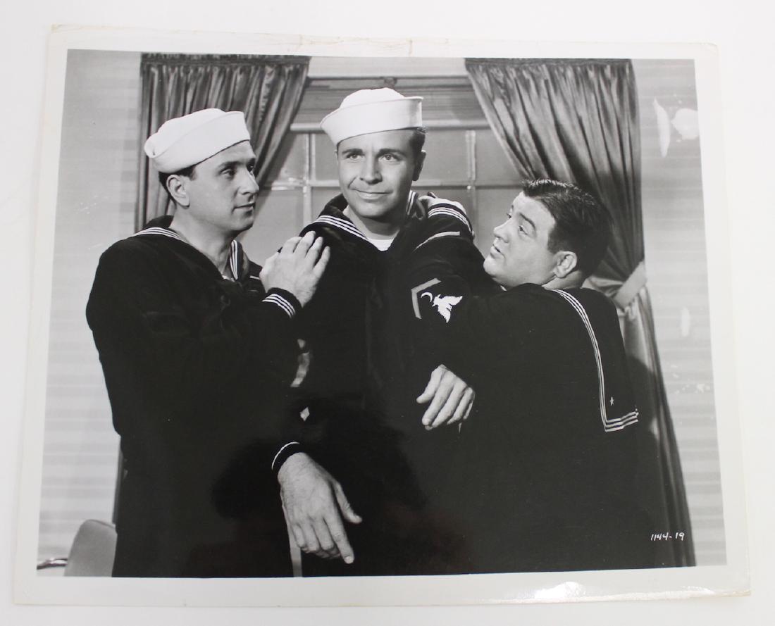 Abbot and Costello Photographs and Negatives(8): Two photographs with the negatives from which they were made and four negatives without photographic prints. Eight items in the lot. 8 x 10