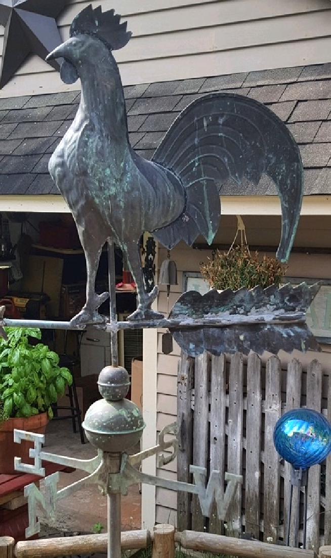 19th C. Rooster Weathervane. (1 of 7)