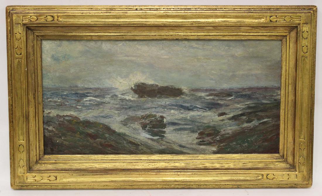 Hopkins. R. Oil. Rocky Shoreline. Signed (1 of 6)