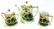 Nippon Tea Set . Signed. 3 pc.