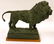 Pr. Bronze Lion Figural Bookends Sgd. - 6