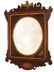 Victorian Walnut and Gilt Decorated Mirror
