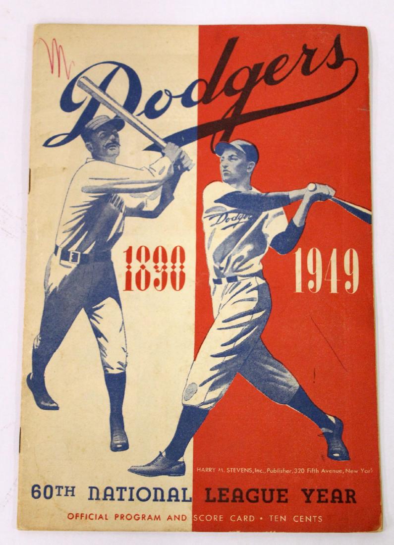1949 Brooklyn Dodgers Score Card (1 of 3)
