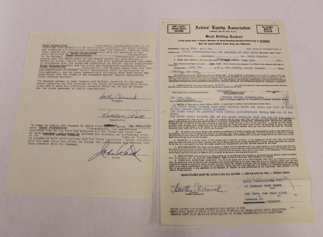 John Raitt Signed Contract. (1 of 7)