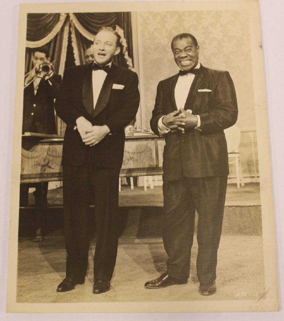 Vintage Photograph. Bing Crosby. Louis Armstrong. (1 of 2)