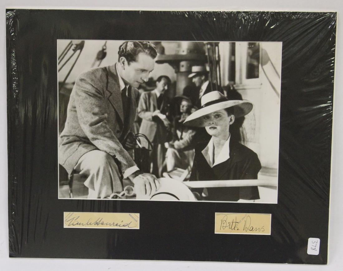 Bette Davis and Paul Henreid Autographs (1 of 4)