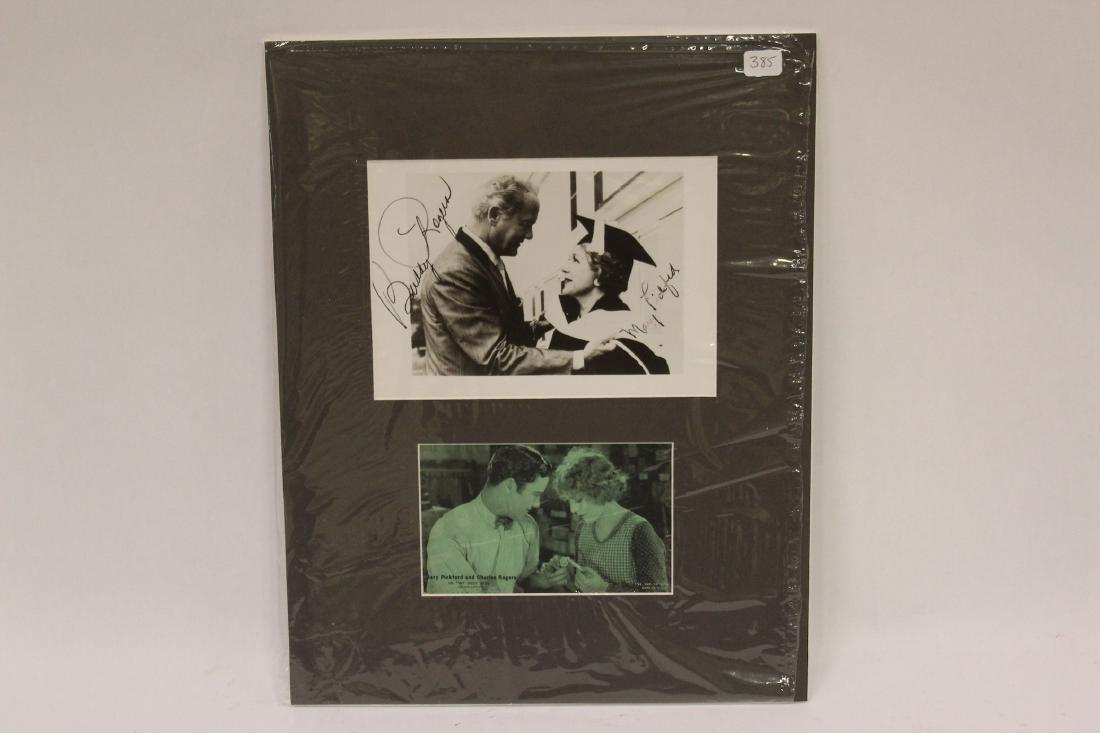 Mary Pickford & Buddy Rogers Autographs (1 of 4)