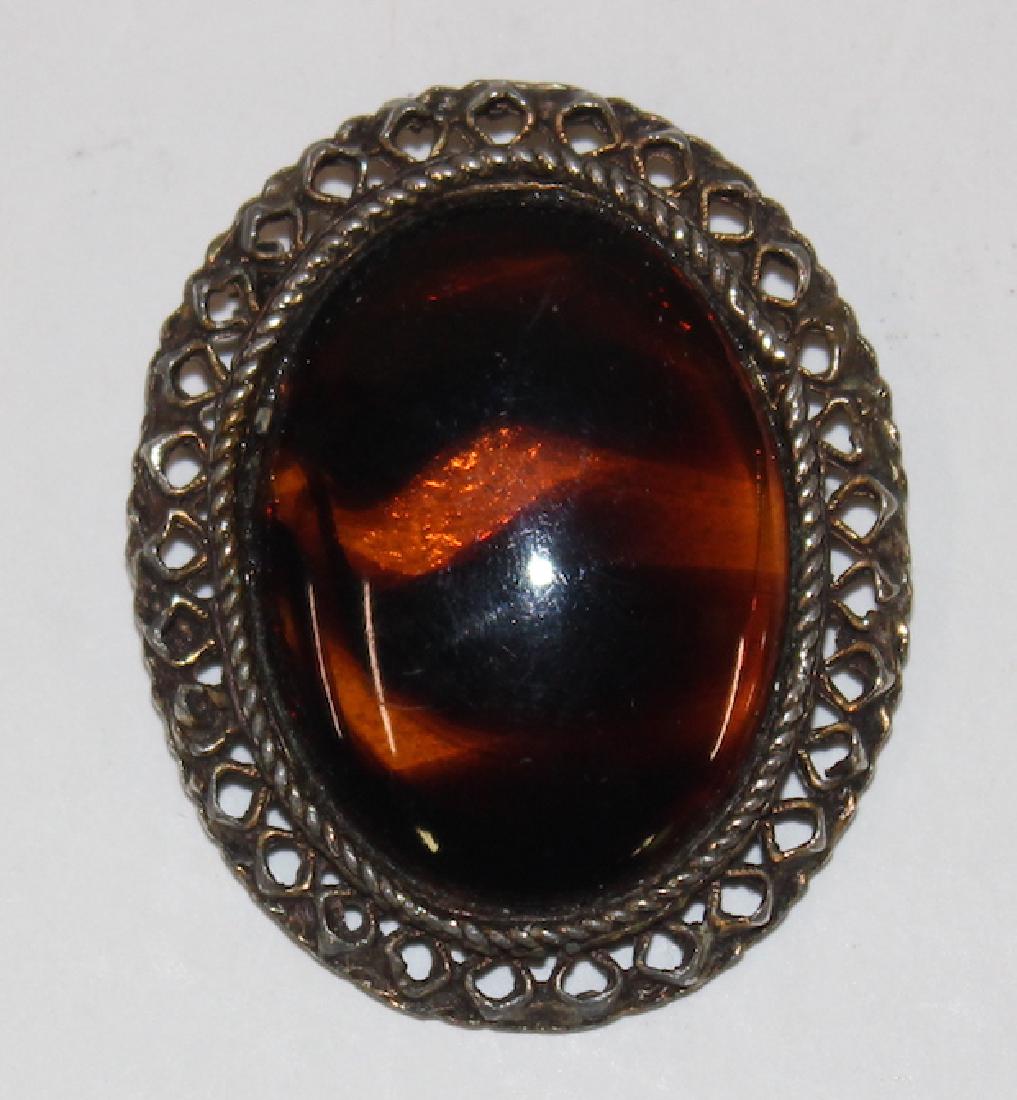 Amber Brooch & 14 Other pcs. costume (1 of 13)