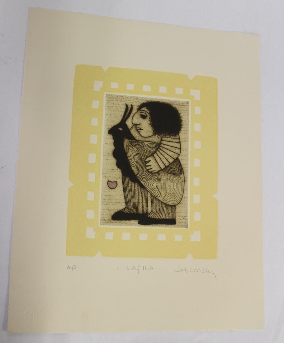 Jablonsky. , Carol. Etching. Kafka. Sgd. AP (1 of 3)