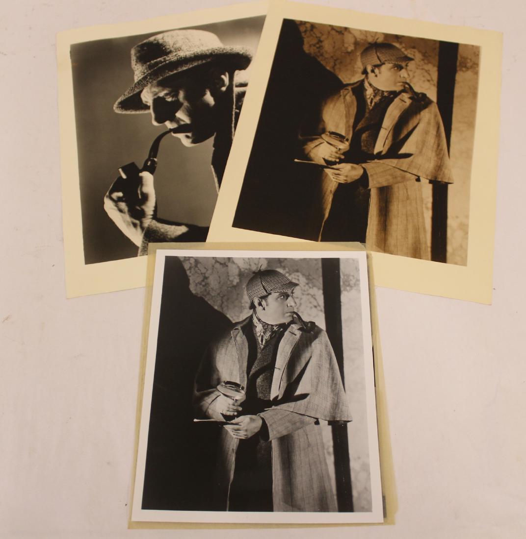 Oversized Publicity Photographs & Neg. Sherlock Holmes: Two photographs, one with a negative. 11 x 14