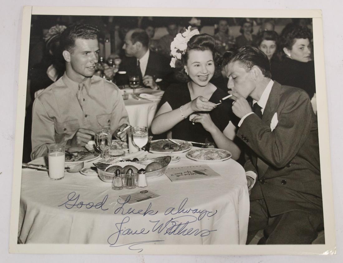 Jane Withers. Frank Sinatra Photo. Sgd. by Withers (1 of 3)