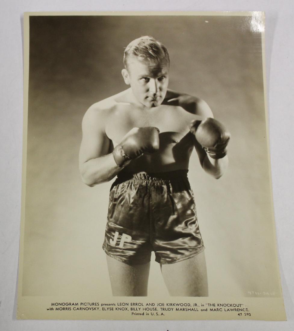 Vintage Movie Still. "The Knockout" Monogram: Pubicity still for "The Knockout" Monogram Pictures. Leon Errol and Joe Kirkwood with Morris Carnovsky, Elyse Knox, Billy House, Trudy Marshall and Marce Lawrence. 1947 8 x 10