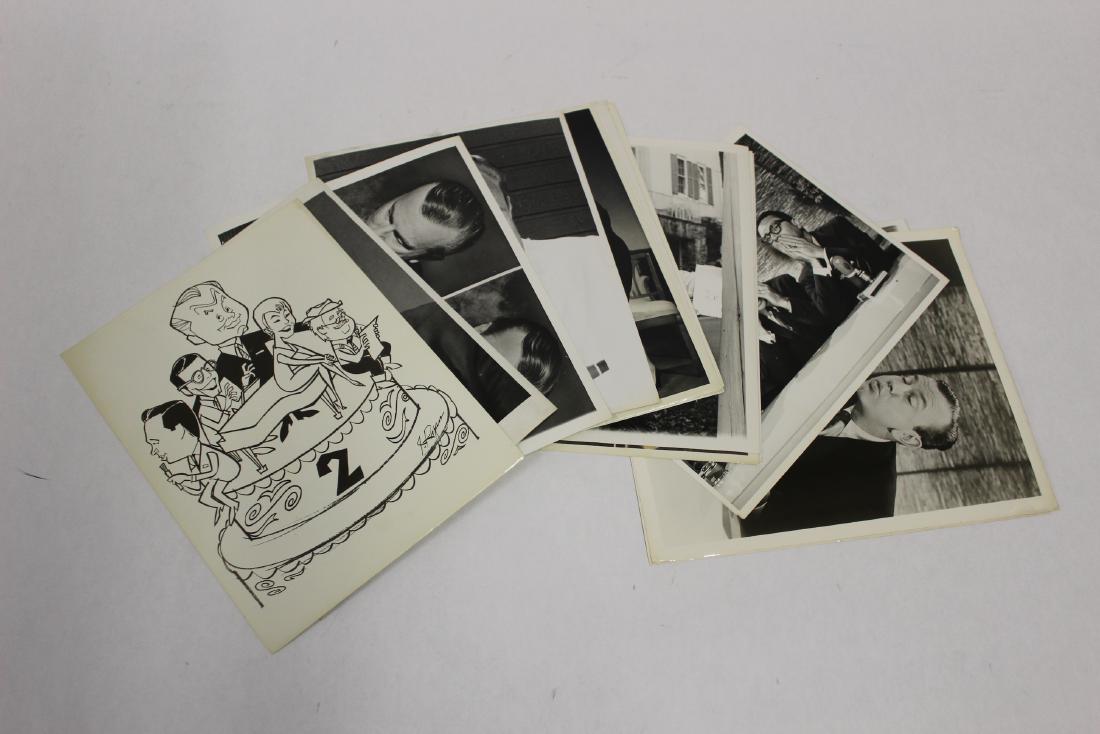 Original Jack Paar Photographs (20): Many with back stamps and notations. One with Peggy Cass; 1 with Jose Melis; some with date stamps, mostly 1959-1960. Twenty in the lot. Mostly 8 x 10