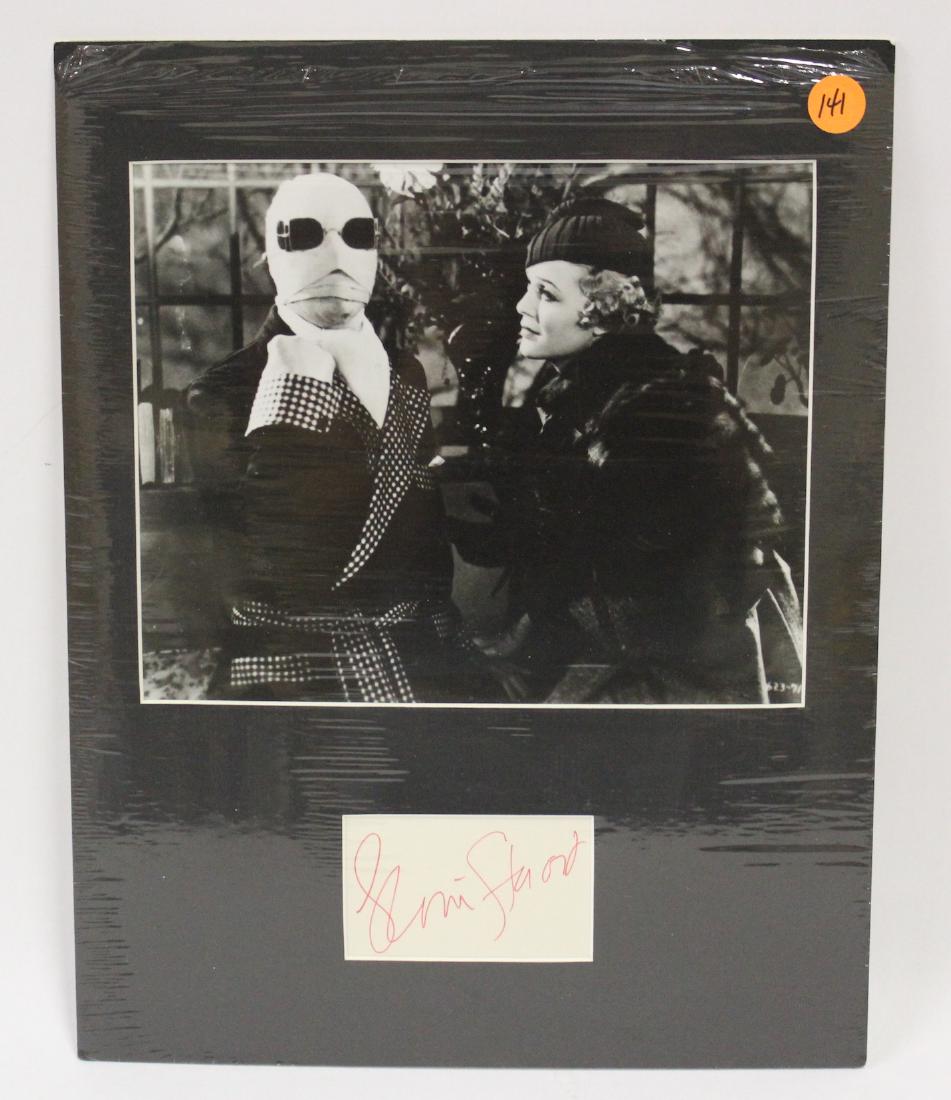 Photograph. The Invisible Man. Sgd. Gloria Stuart (1 of 3)