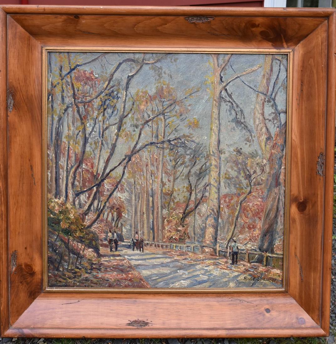 Robert Spencer; American Oil Path in Central Park