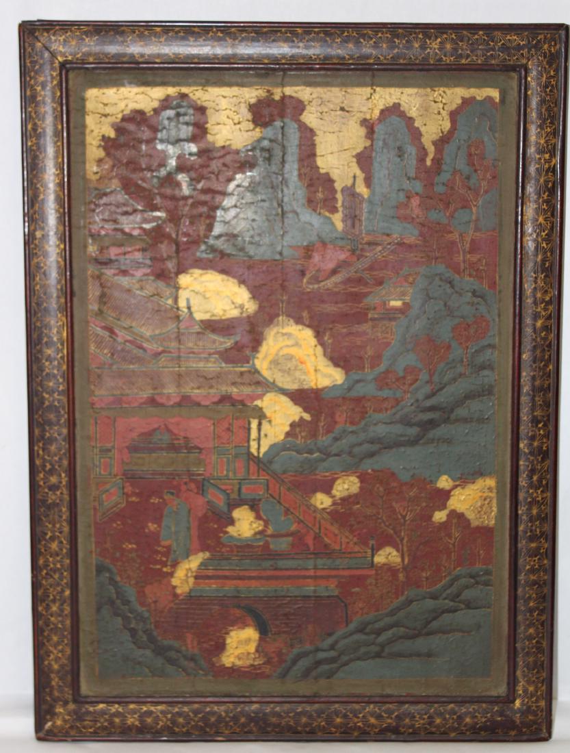 Independent  Gilt & Lacquer  Ming Painting (1 of 2)