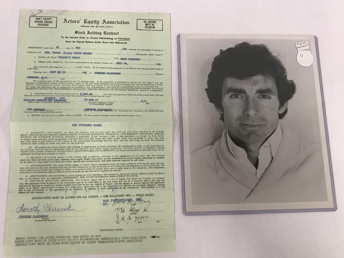 David Birney Signed Contract (1 of 6)