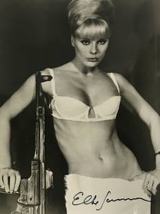 Signed Elke Sommer Photograph.: Signed in ink Elke Sommer. 8 x 10