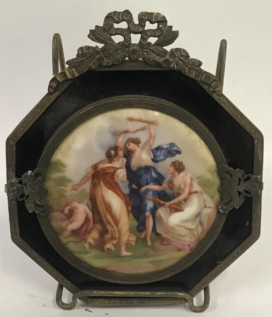 French  Porcelain Plaque. Classical Scene (1 of 3)