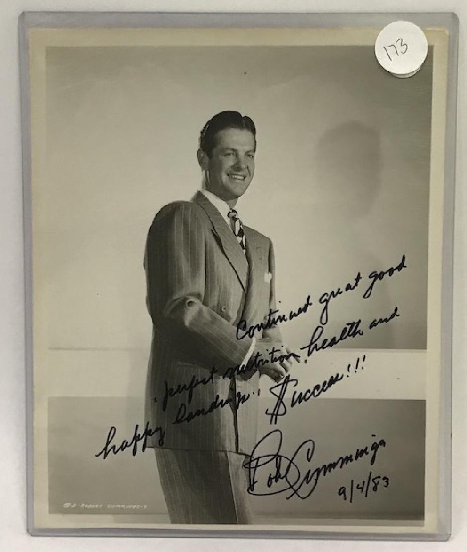 Robert Cummings Autographed Photo w/Message (1 of 2)
