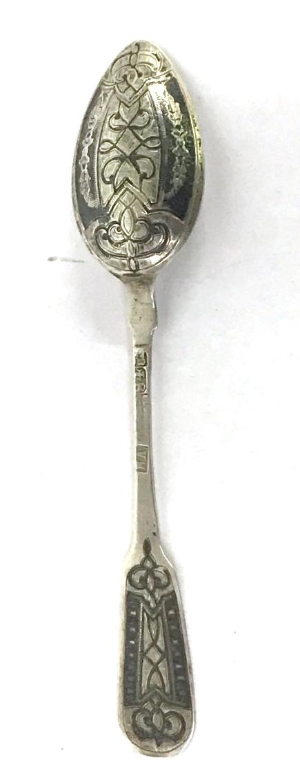 19th C. Russian Silver Spoon Marked 84 (1 of 5)