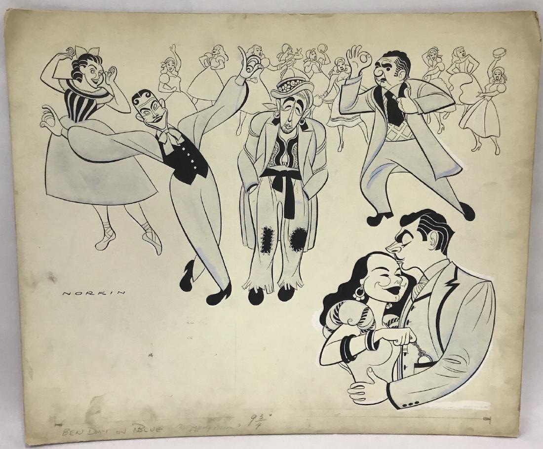 Original  Sam Norkin Illustration. Signed. (1 of 3)