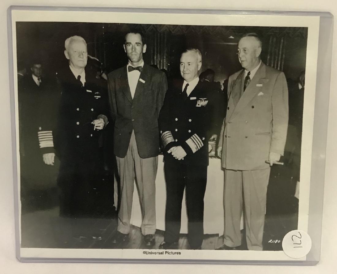 Henry Fonda with Nimitz, Sherman & Kimball: Photo taken right after World War II of Henry Fonda with Admiral Chester Nimitz; Admiral Forrest Sherman and Secretary of the Navy Dan A. Kimball. Thirty years later, Fonda would portray Nimitz in the
