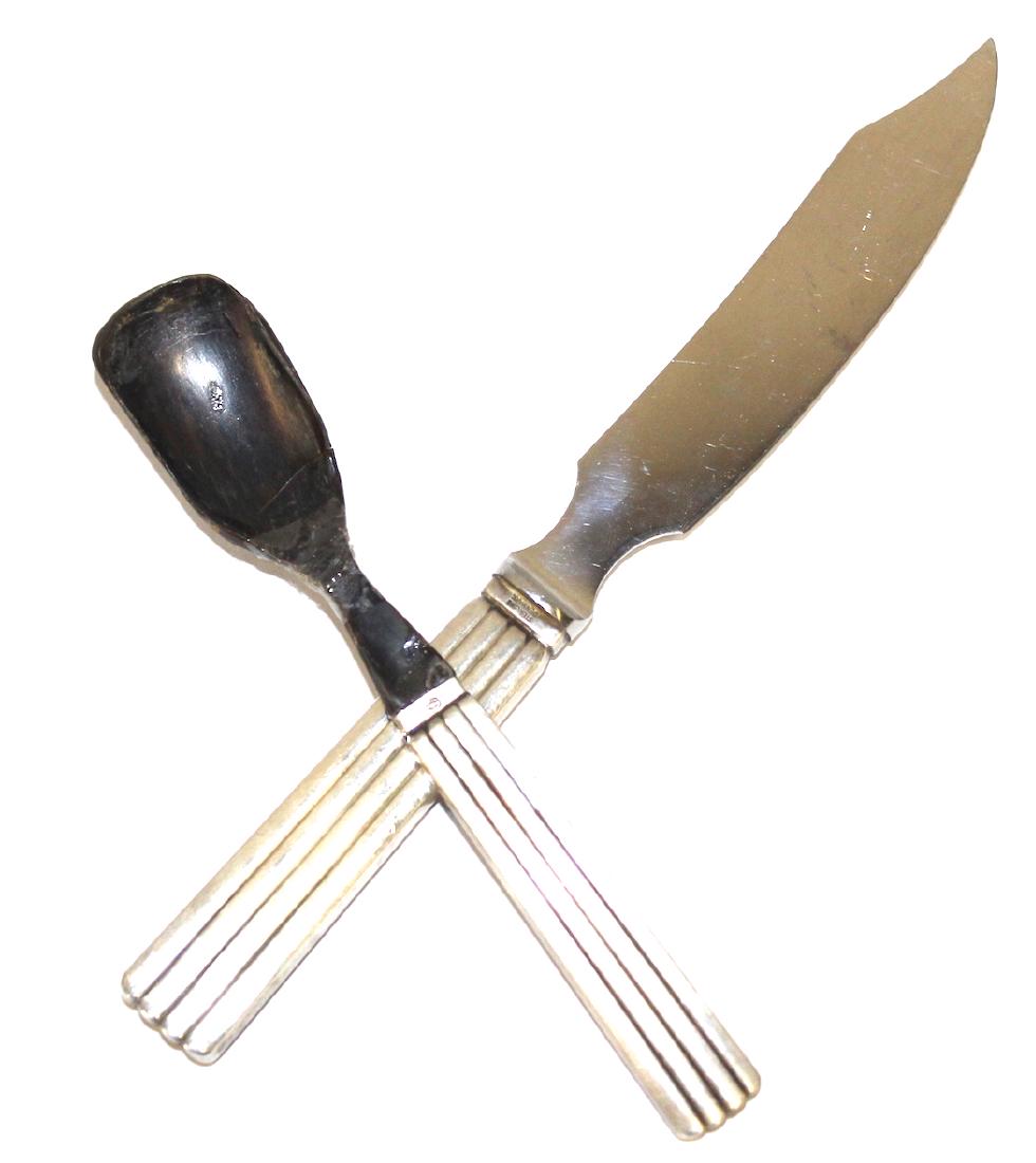 Georg Jensen Sterling Sivler Serving Set. 2 pc. (1 of 4)