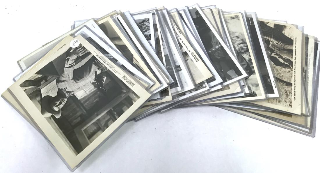 Cowboy Kings and Classic Western Movie Stills (50): Lot includes vintage publicity photos and movie stills inc. Republic Pictures Under Colorado Skies; Monte Hale; With Roy Rogers in Out California Way; Raymond Hattan; Ray Hatton; Russel Hayden; 1950 H