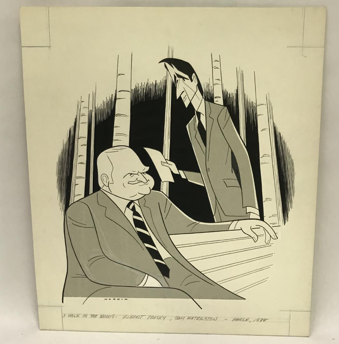 Sam Norkin Original Illustration on Board. Sgd. (1 of 3)