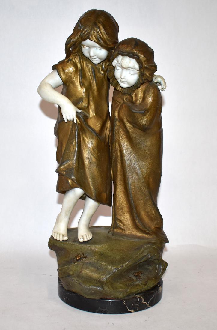 19th C. French Bronze & Marble Statuary. (1 of 7)