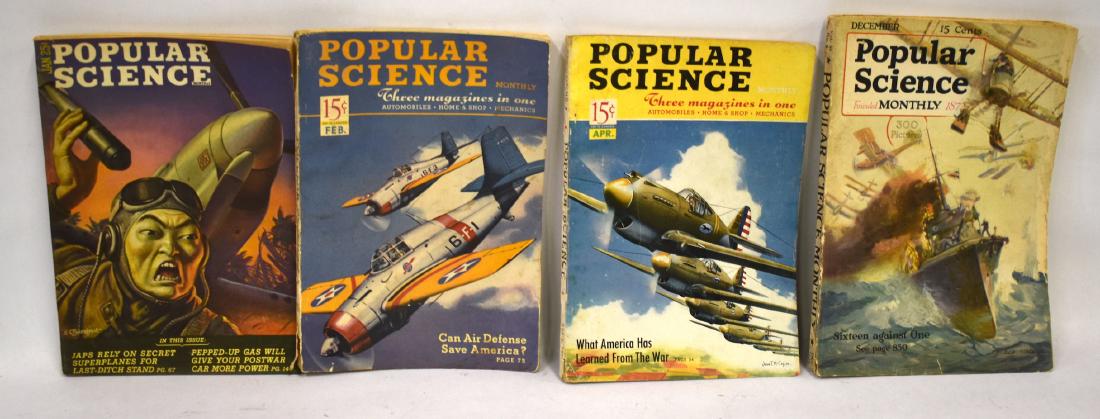 Popular Science. Dec. 1917; 1941 (2) ; Jan 1945 (4): Victrola advertisement at the back. 15 cent price at the front. Dec. 1917; Feb and April 1941 and Jan. 1945. Four in the lot.