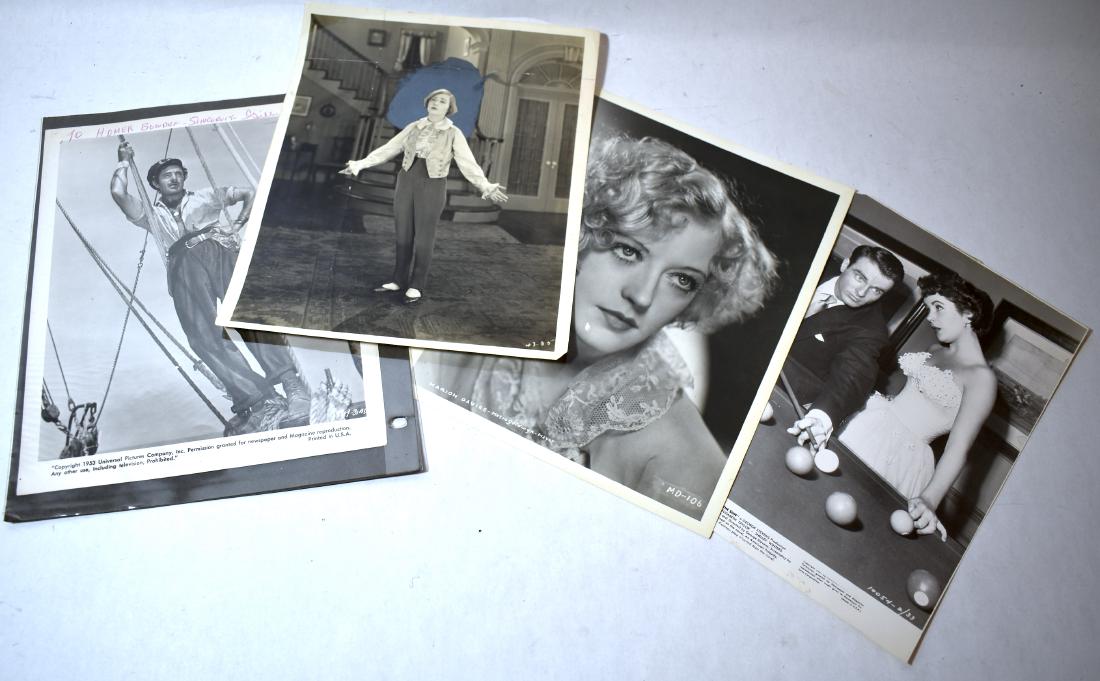 Gilbert Roland Autographed 1953 Movie Still Etc.(4): Autographed in red ink, To Homer Bowden, Sincerely Gibert Roland. 1953 Universal Pictures Company publicity still Included in the lot Included in thel lot is a Marion Daviews glamour portrait, a photo
