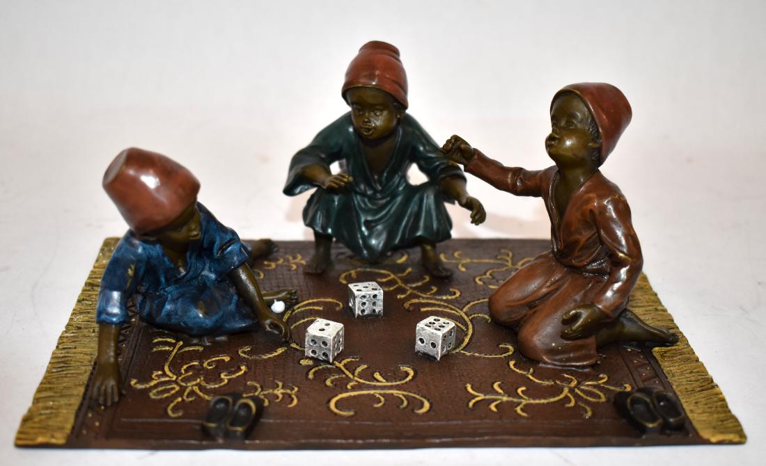 Vienna Bronze. Children Playing Dice (1 of 5)